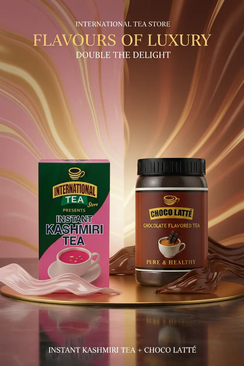 Flavours of Luxury Combo – Instant Kashmiri Tea & Choco Latte Chocolate Tea