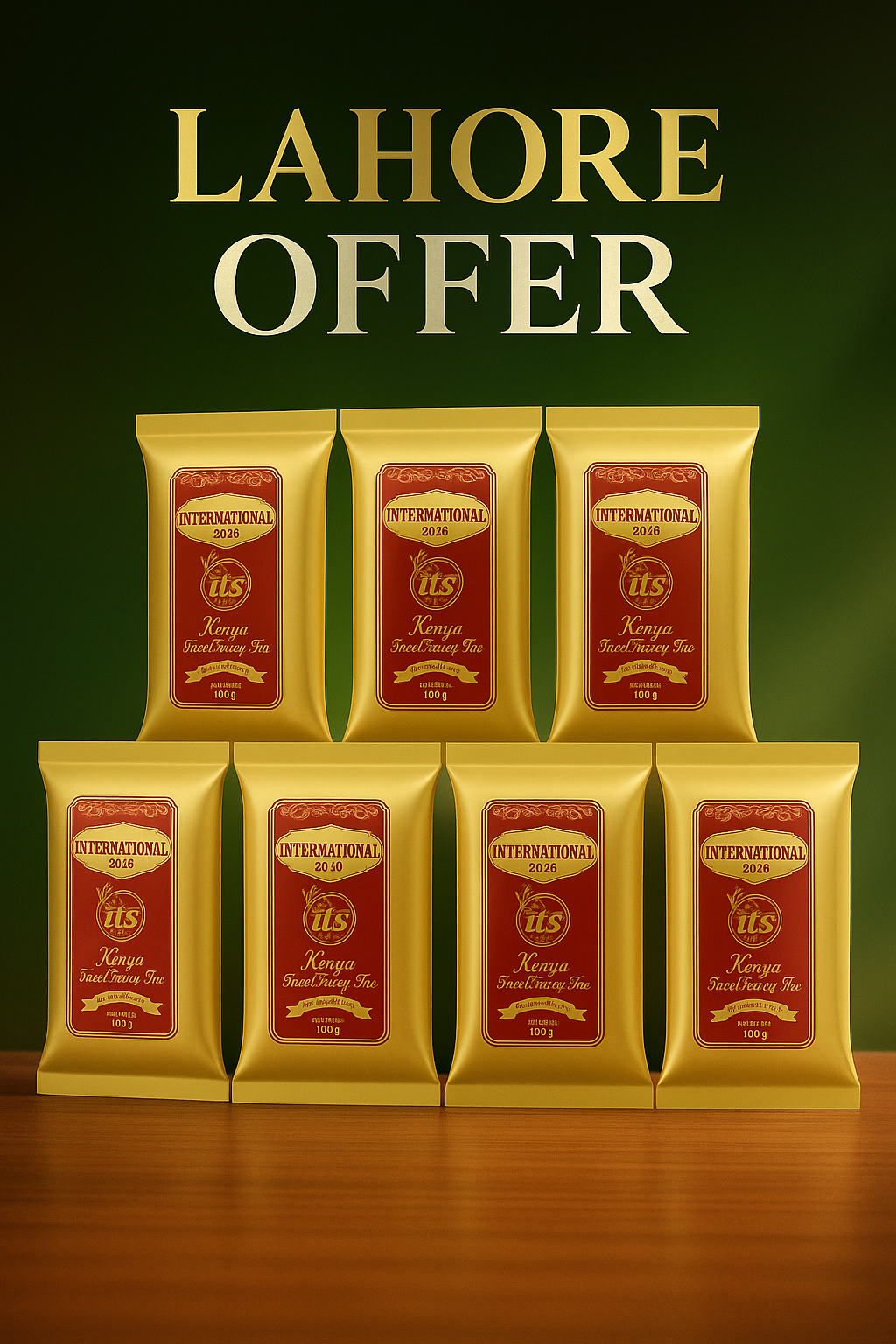 LAHORE OFFER International Gold Tea 1000 GM (Packet of 10) Premium Kenya Tea