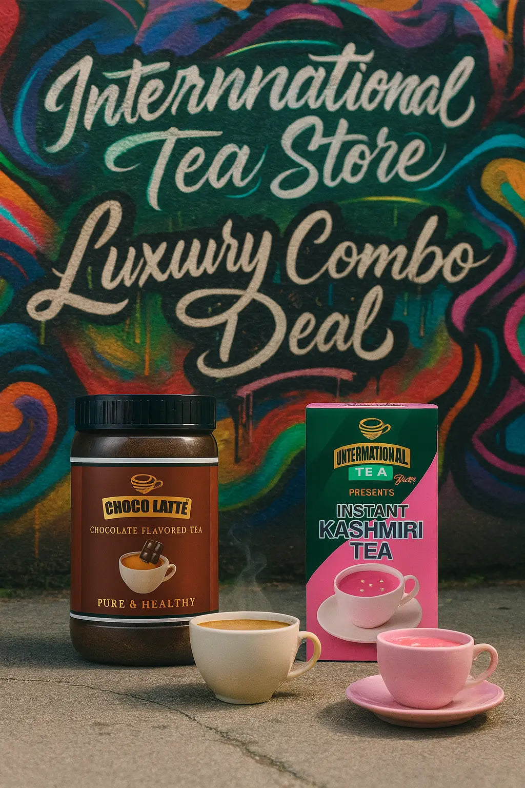 Flavours of Luxury Combo – Instant Kashmiri Tea & Choco Latte Chocolate Tea