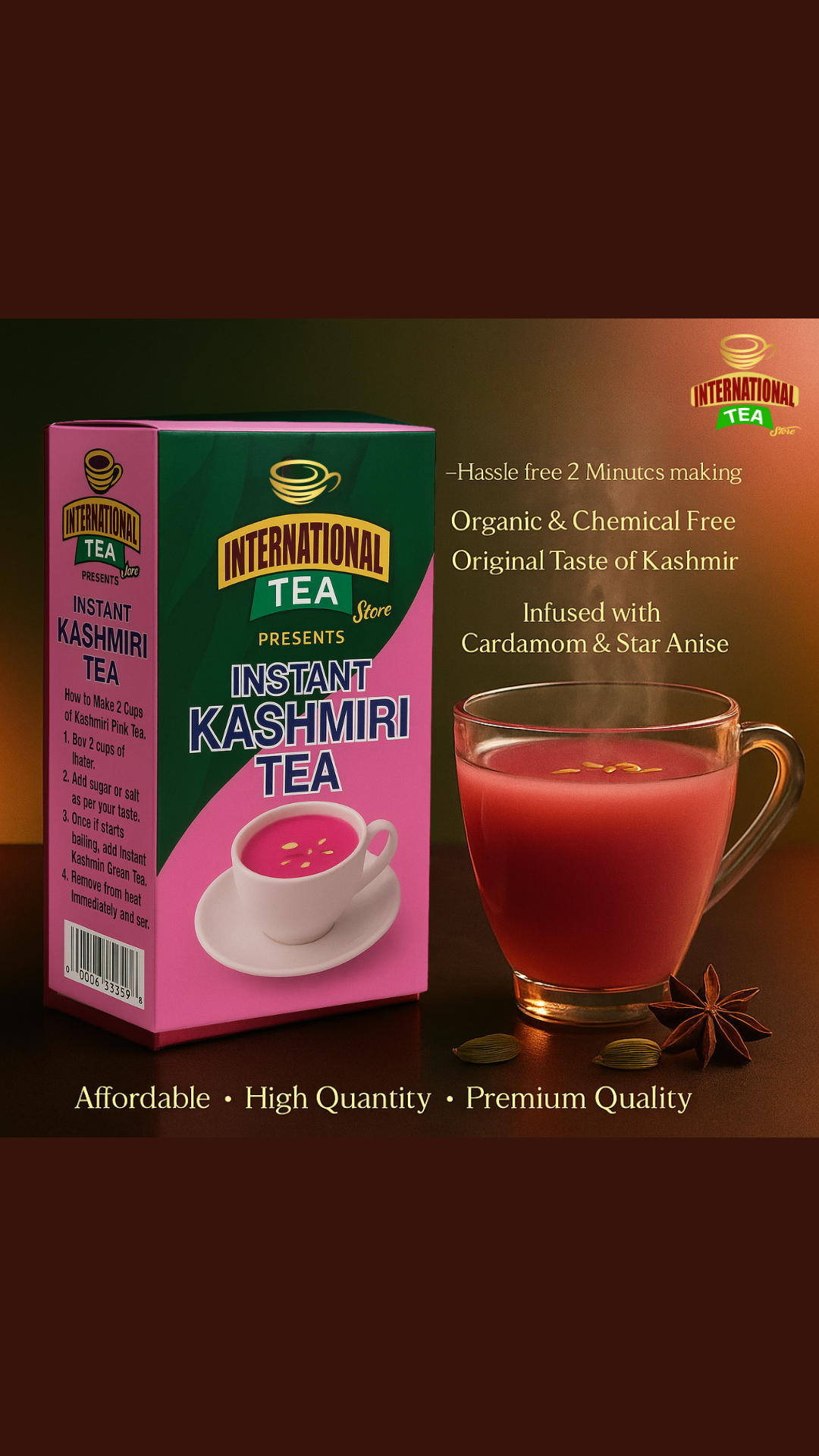 Instant Kashmiri Tea | Premium Kashmiri Pink Tea Mix Online Pakistan